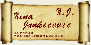 Nina Jankićević vizit kartica